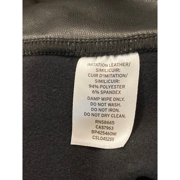 BP Faux Leather High Rise Skinny Leggings Pants Size Small in Black NWT - Picture 6 of 6